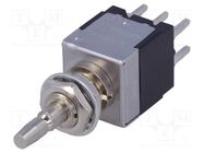 Switch: push-button; Pos: 2; DPDT; 3A/250VAC; ON-ON; 18x12x11mm NKK SWITCHES