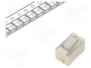 Microswitch TACT; SPST; Pos: 2; 0.05A/12VDC; SMT; none; 1.6N; 4.3mm PANASONIC