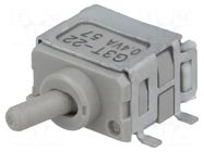 Switch: toggle; Pos: 2; DPDT; ON-ON; 0.01A/28VAC; 0.01A/28VDC; G3T NKK SWITCHES