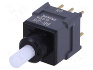 Switch: push-button; Pos: 2; DPDT; 0.01A/28VAC; 0.01A/28VDC; 500MΩ NKK SWITCHES