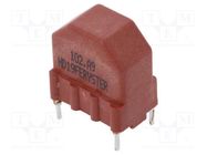 Inductor: wire; THT; 1mH; 900mA; 100mΩ; 230VAC; 10x15mm; -20÷50% FERYSTER