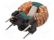Inductor: wire; THT; 15mH; 250mA; 1.37Ω; 230VAC; 4.5x10mm; -20÷50% FERYSTER