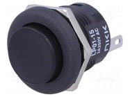 Switch: push-button; Pos: 2; SPDT; 3A/250VAC; 3A/30VDC; ON-(ON) NKK SWITCHES