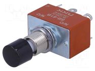 Switch: push-button; Pos: 2; SPST; 3A/125VAC; ON-(ON); 1000MΩ; SB NKK SWITCHES