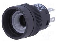 Switch: push-button; Pos: 2; SPDT; 3A/125VAC; ON-(ON); 200MΩ; YB NKK SWITCHES