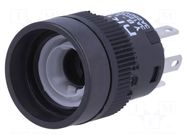 Switch: push-button; Pos: 2; SPDT; 3A/125VAC; ON-(ON); 200MΩ; YB NKK SWITCHES