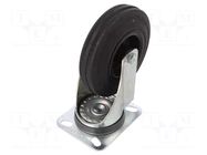 Transport wheel; Ø: 200mm; W: 50mm; H: 240mm; torsional; 142kg; steel ELESA+GANTER