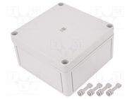 Enclosure: multipurpose; X: 130mm; Y: 130mm; Z: 75mm; PK; light grey RITTAL