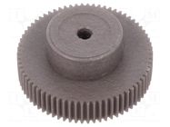 Spur gear; whell width: 16mm; Ø: 36mm; Number of teeth: 70; ZCL ELESA+GANTER