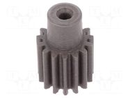 Spur gear; whell width: 25mm; Ø: 23mm; Number of teeth: 21; ZCL ELESA+GANTER