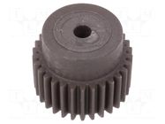 Spur gear; whell width: 25mm; Ø: 35mm; Number of teeth: 33; ZCL ELESA+GANTER