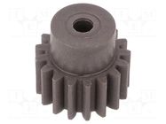 Spur gear; whell width: 35mm; Ø: 30mm; Number of teeth: 13; ZCL ELESA+GANTER