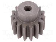 Spur gear; whell width: 45mm; Ø: 51mm; Number of teeth: 15; ZCL ELESA+GANTER