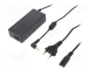 Power supply: switching; 19VDC; 3.42A; Out: 5,5/2,5; 65W; desktop QOLTEC