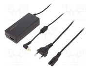 Power supply: switching; 19VDC; 3.42A; Out: 5,5/2,5; 65W; desktop QOLTEC