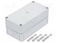 Enclosure: multipurpose; X: 94mm; Y: 180mm; Z: 81mm; PK; light grey RITTAL