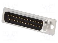 Connector: D-Sub; PIN: 25; plug; male; for cable; soldering; black ENCITECH