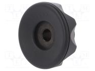 Knob; Ø: 56mm; H: 29mm; technopolymer PA; Boss material: steel 