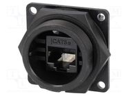 Socket; RJ45; DC; PIN: 8; Cat: 5e; Layout: 8p8c; IP67,IP68; IDC SWITCHCRAFT