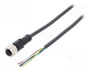 Cable: for sensors/automation; M12; PIN: 5; straight; 5m; plug; 4A LAPP