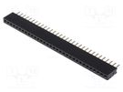 Socket; pin strips; female; PIN: 32; straight; 1.27mm; THT; 1x32 CONNFLY