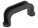 Handle; ABS,polycarbonate; black; H: 22mm; L: 52mm; W: 12.2mm FIX&FASTEN