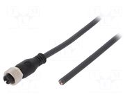 Cable: for sensors/automation; M12; PIN: 5; straight; 5m; plug; 4A WEIDMÜLLER