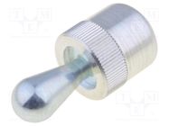 Side thrust pin; Øout: 10mm; Overall len: 21.7mm; Tip mat: steel ELESA+GANTER