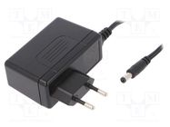 Power supply: switching; mains,plug; 15VDC; 4A; 60W; Plug: EU; 88% MEAN WELL