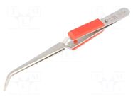 Tweezers; 165mm; Blades: curved; self-locking IDEAL-TEK