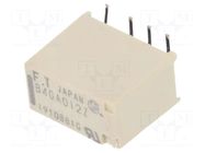 Relay: electromagnetic; DPDT; Ucoil: 12VDC; 2A; 0.3A/125VAC; FTR-B4 FCL Components