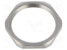 Nut; M40; stainless steel; 46mm; Thread: metric; Pitch: 1.5; GM-INOX HUMMEL