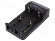 Charger: for rechargeable batteries; Li-Ion; 3.6/3.7V; 2A; 5VDC KEEPPOWER