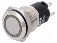 Switch: vandal resistant; Pos: 2; SPDT; 3A/240VAC; 3A/240VDC; blue EAO