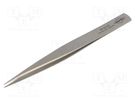 Tweezers; 130mm; for precision works; Blade tip shape: sharp KNIPEX