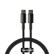 Baseus CATWJ-01 USB-C - USB-C PD QC cable 100W 5A 1m - black, Baseus