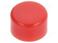 Cap; Ø4x2.4mm; red; GB; Application-series/manufacturer: GB NKK SWITCHES