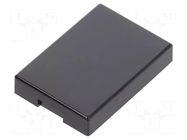 Cap; 17x12x3mm; black; UB; UB NKK SWITCHES