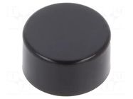 Cap; Ø7.5x4mm; black; AB; AB,BB NKK SWITCHES