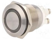 Switch: vandal resistant; Pos: 2; SPST-NO; 0.05A/24VDC; IP66; white BULGIN