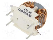 Inductor: wire; THT; 4.7mH; 230VAC; 1.6A; 54mΩ; 10.2x20.3mm; -20÷50% FERYSTER