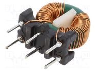 Inductor: wire; THT; 6.8mH; 700mA; 179mΩ; 230VAC; 4.5x7.5mm; -20÷50% FERYSTER
