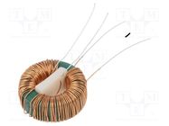 Inductor: wire; THT; 15mH; 500mA; 384mΩ; 230VAC; 17x6mm; -20÷50% FERYSTER
