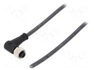 Cable: for sensors/automation; M12; PIN: 5; angled; 10m; plug; 4A WEIDMÜLLER