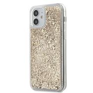 Guess GUHCP12SLG4GSLG iPhone 12 mini 5.4&quot; gold/gold hardcase 4G Liquid Glitter, Guess