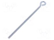 Hook; ring; steel; zinc; Thread len: 141mm; Overall len: 170mm DROMET