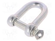 Dee shackle; steel; for rope; zinc; 16mm DROMET