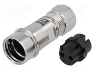 Connector: circular; plug; female; PIN: 2; Buccaneer 6000; 16A; 277V BULGIN