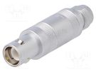 Connector: coaxial; 1S; plug; male; soldering; for cable; 12A; IP50 LEMO
