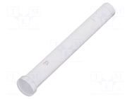 Fiber for LED; Ø3.8mm; L: 23.6mm; round; Front: flat; straight FIX&FASTEN